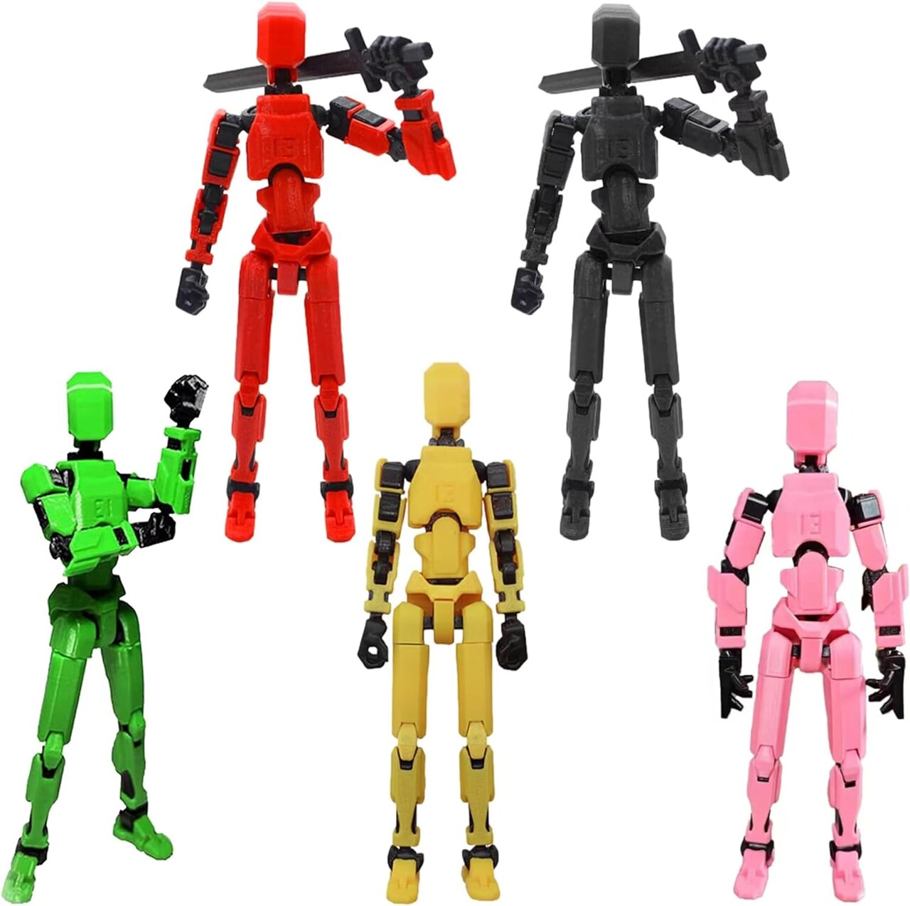 T13 Action Figure, Robot Action Figure, T13 Action Figure 3D Printed Multi-Jointed Movable, 13 Action Figure Dummy, and Action Figure Decorations.